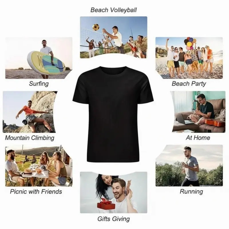 Men's Vintage 100% Cotton Short-Sleeve Round Neck Graphic Tee - Soft, Lightweight, Foldable, Digital Print, Seamless Retro Casual Sports Top, Trendy Graphic Shirts, T Shirts